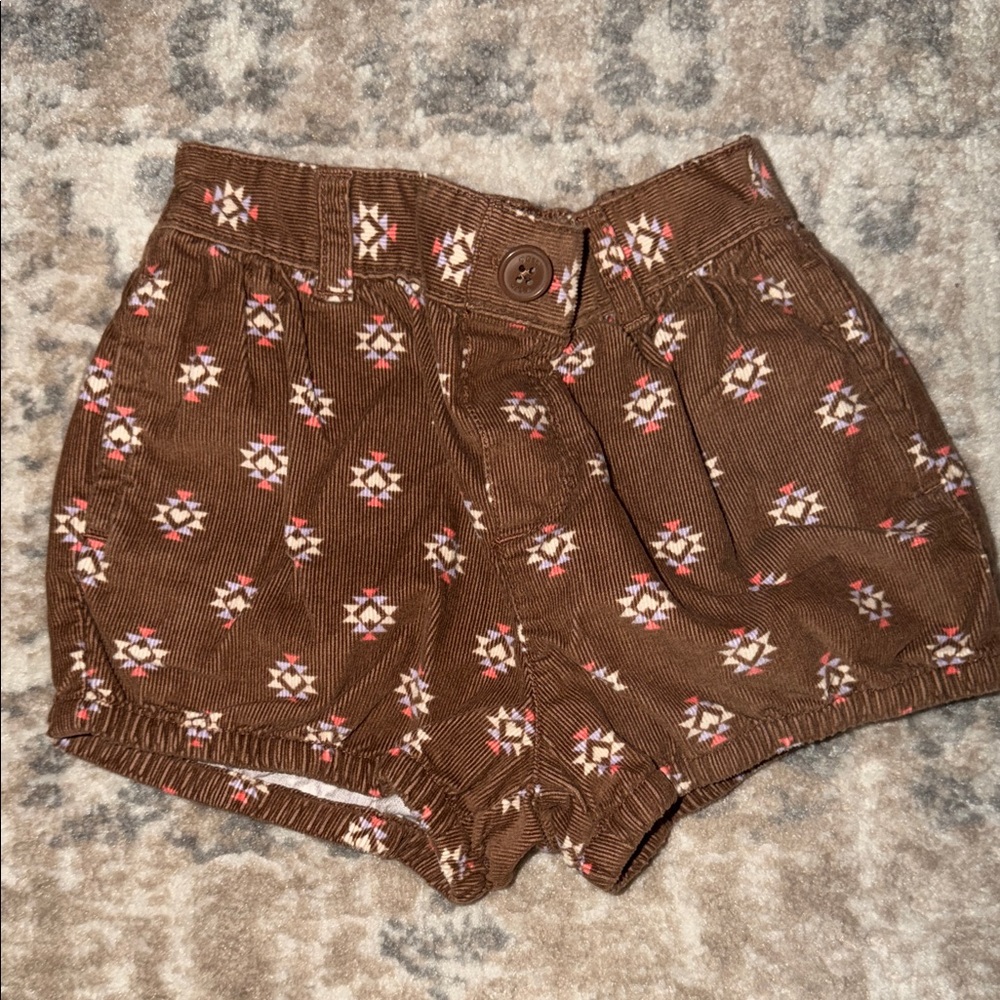 GAP Brown Patterned Kids Shorts